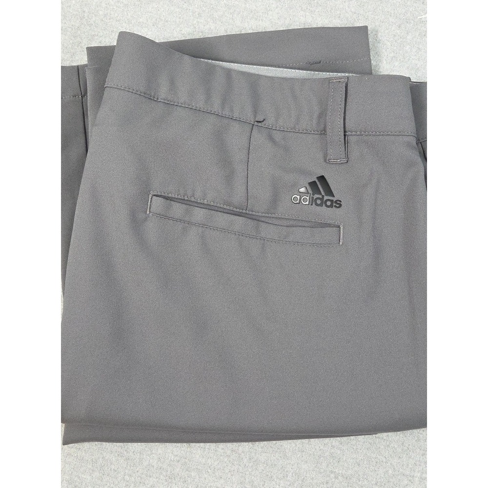 Adidas Ultimate 365 Classic Stretch Golf Pants Mens Size 34x30 Gray Active Logo